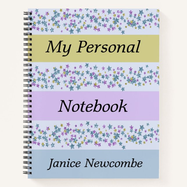 Cuaderno personal en pasteles (Anverso)