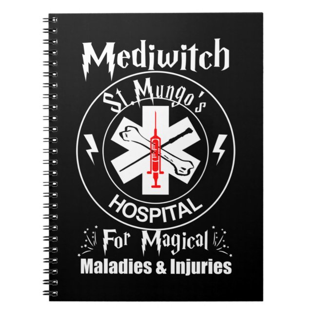 Cuaderno Personal mágico de Mediwitch St Mungo 's Hospi (Frente)