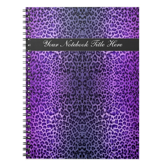 Cuaderno personal púrpura salvaje de los amantes (Frente)