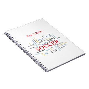 Cuaderno Personalice, entrenador de fútbol gracias en palab