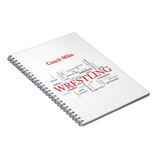 Cuaderno Personalice, entrenador de lucha libre Gracias en 