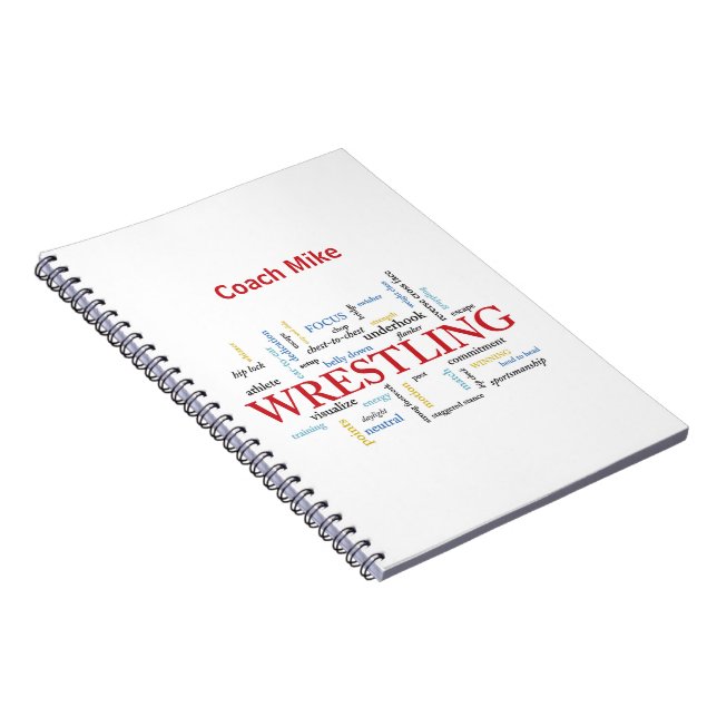 Cuaderno Personalice, entrenador de lucha libre Gracias en  (Lado Derecho)
