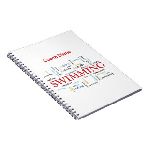 Cuaderno Personalice, Entrenador De Natación Gracias En Pal