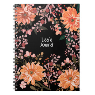 Cuaderno Personalice este bello bloc de notas de Floral