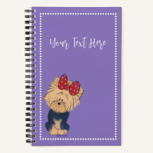 Personalice Sweet Yorkie con Personalizado Bow