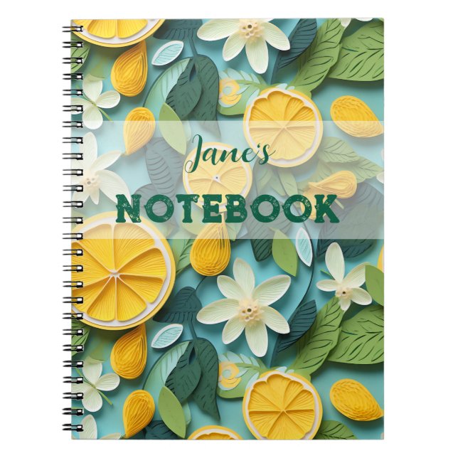 Cuaderno Personalise: 3D lemon (Frente)