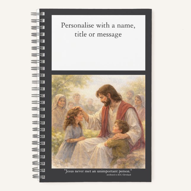 Cuaderno Personalise: No unimportant person (Anverso)