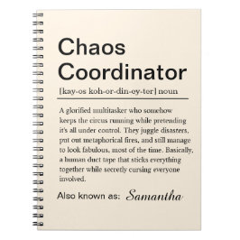Cuaderno Personalised Chaos Coordinator Definition