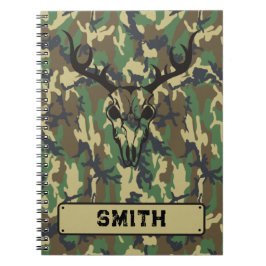 Cuaderno Personalised Notebook Woodlands Camouflage 