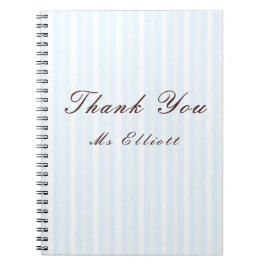 Cuaderno Personalised Thank You Teacher Notebook 