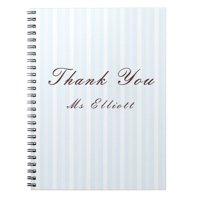 Cuaderno Personalised Thank You Teacher Notebook  (Frente)