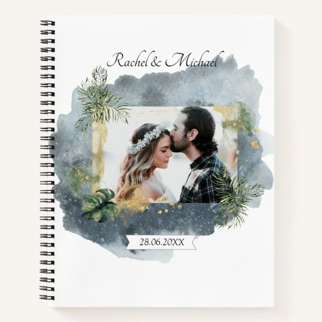 Cuaderno Personalisierbarer Foto Hochzeit (Anverso)