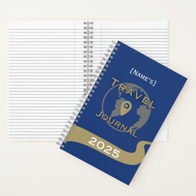 Cuaderno Personalisiertes Reisetagebuch 2025 Notizblock (Interior)