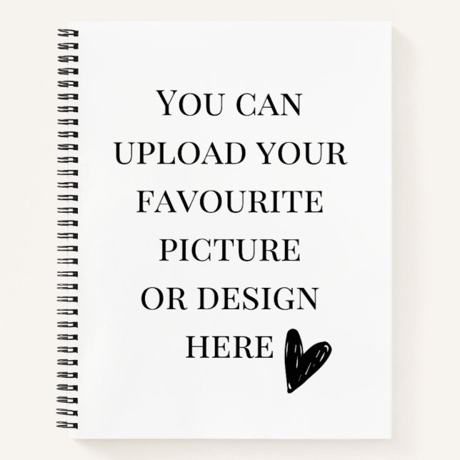 Cuaderno Personaliza 8,5" x 11"  espiral (Anverso)