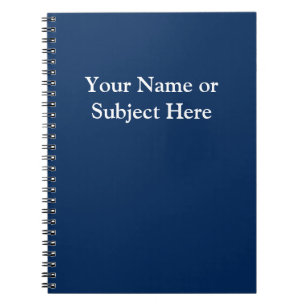 Cuaderno Personaliza Azul Marino Blanco Escolar Empresarial