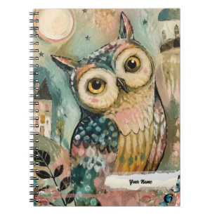 Cuaderno PERSONALIZA Búho Ave Nocturna