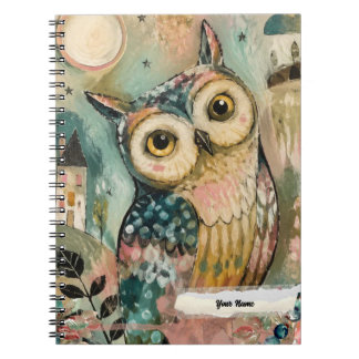 Cuaderno PERSONALIZA Búho Ave Nocturna