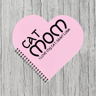 Cuaderno Personaliza Cita Divertida Mamá Gata Amante de las