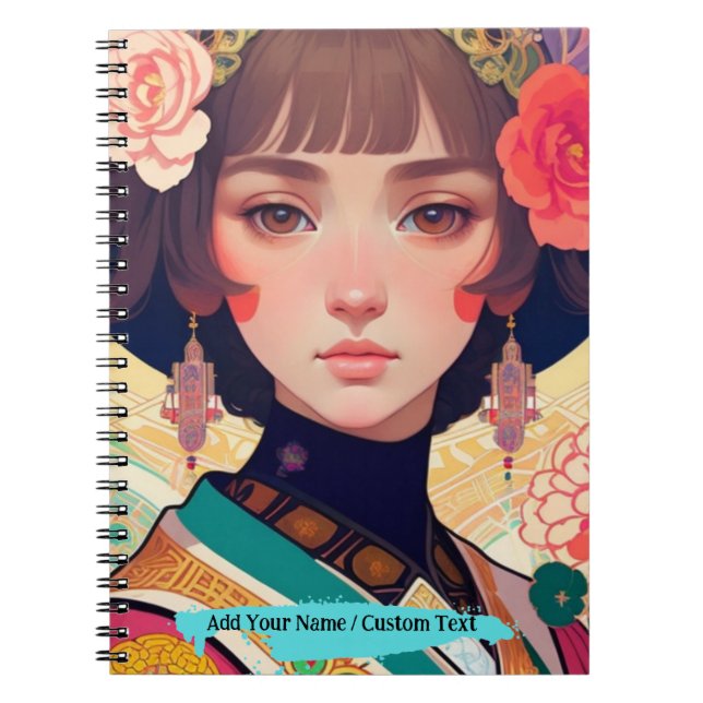 Cuaderno PERSONALIZA Collage de Belleza China (Frente)