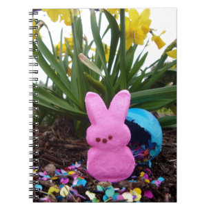 Cuaderno Personaliza el conejo de Pascua Arte del destino d
