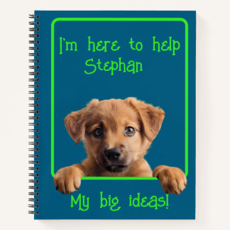 Cuaderno Personaliza el texto con el cachorro más lindo