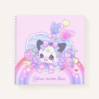Cuaderno Personaliza - hada kei, kawaii lindo conejito, ros
