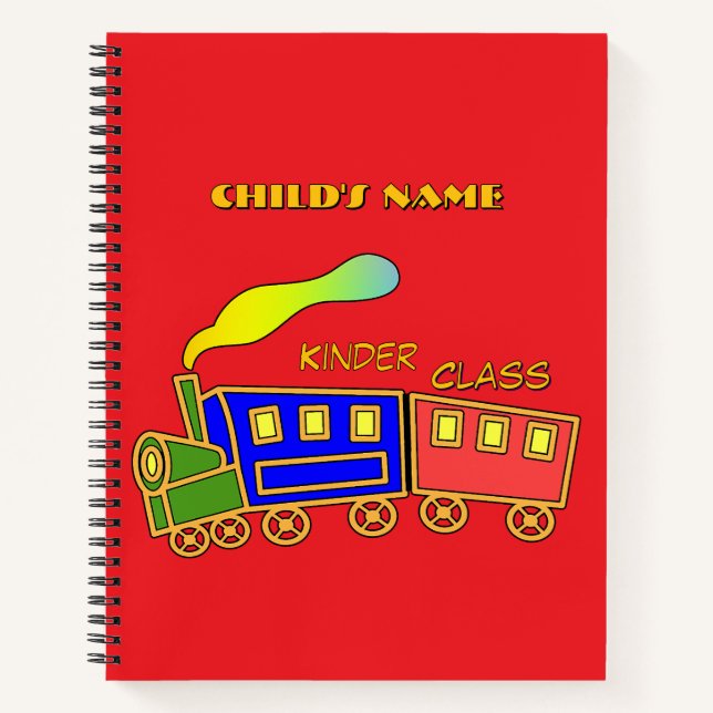 Cuaderno Personaliza la diversión de la clase Kinder para n (Anverso)
