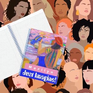 Cuaderno Personaliza la revista meditativa Mujer y pájaro