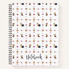 Cuaderno Personaliza Lazos y Corazones de Sweet Yorkies Per