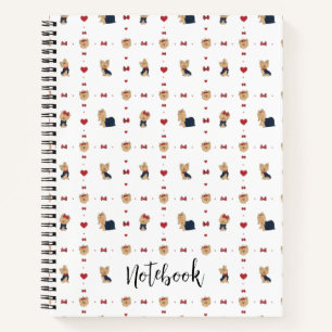 Cuaderno Personaliza Lazos y Corazones de Sweet Yorkies Per