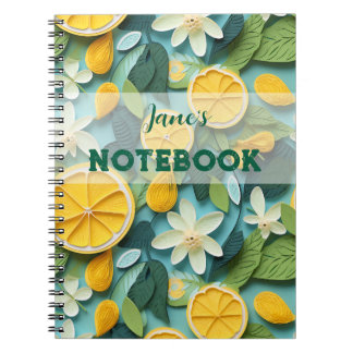 Cuaderno Personaliza: limón 3D