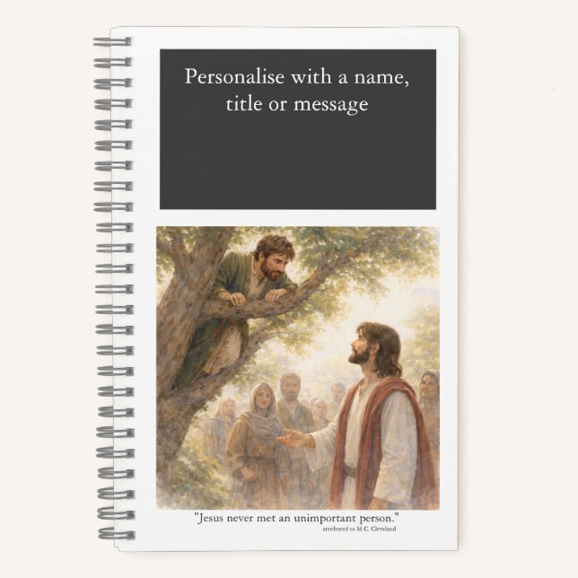 Cuaderno Personaliza: Ninguna persona es insignificante (Anverso)