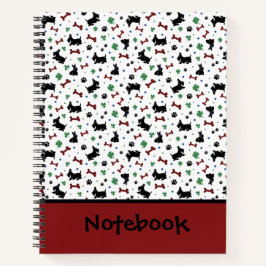 Cuaderno Personaliza Scottie Shamrocks Colorido Grande Afor