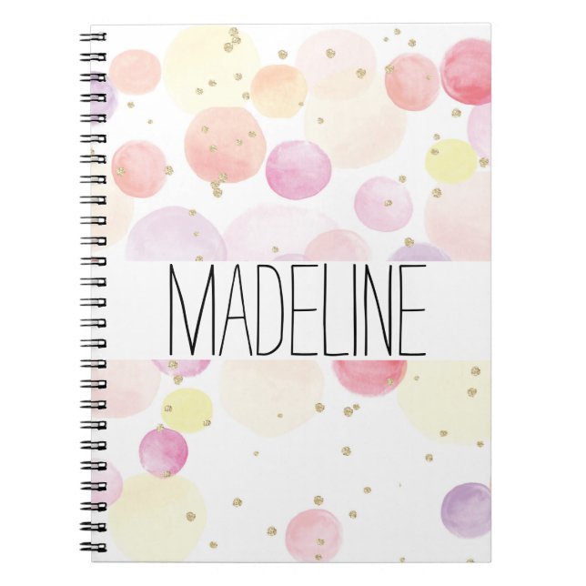 Cuaderno Personaliza tu propia acuarela colorida (Frente)