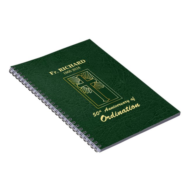 Cuaderno Personalizable 50 Aniversario de la Ordenación Ver (Lado Derecho)