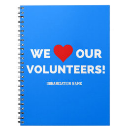Cuaderno Personalizable Amamos A Nuestros Voluntarios