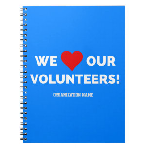 Cuaderno Personalizable Amamos A Nuestros Voluntarios