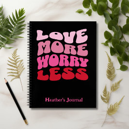 Cuaderno Personalizable Amor Más Preocupación Menos Ola Ret
