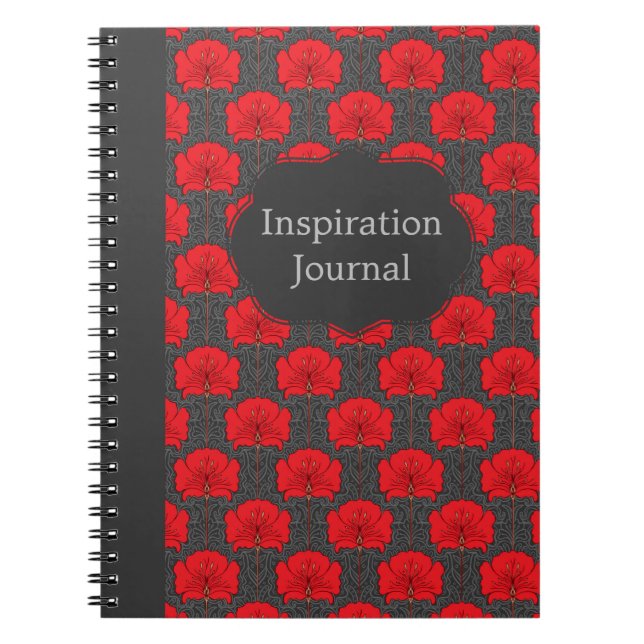 Cuaderno Personalizable Art Nouveau Floral (Frente)