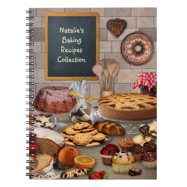 Cuaderno (Personalizable) Baco de recetas bancarias (Frente)