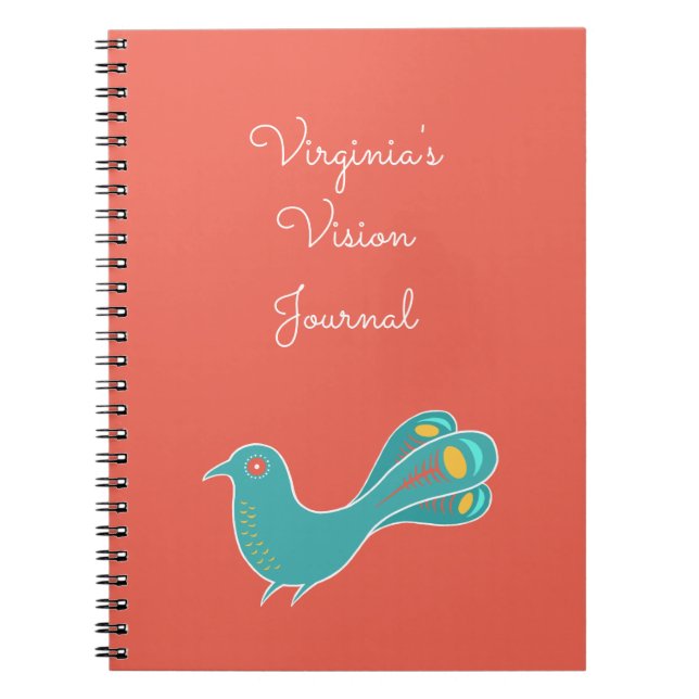 Cuaderno Personalizable Blue Bird Vision Journal (Frente)