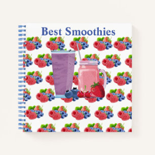 Cuaderno Personalizable Blueberry & Strawberry Smoothie