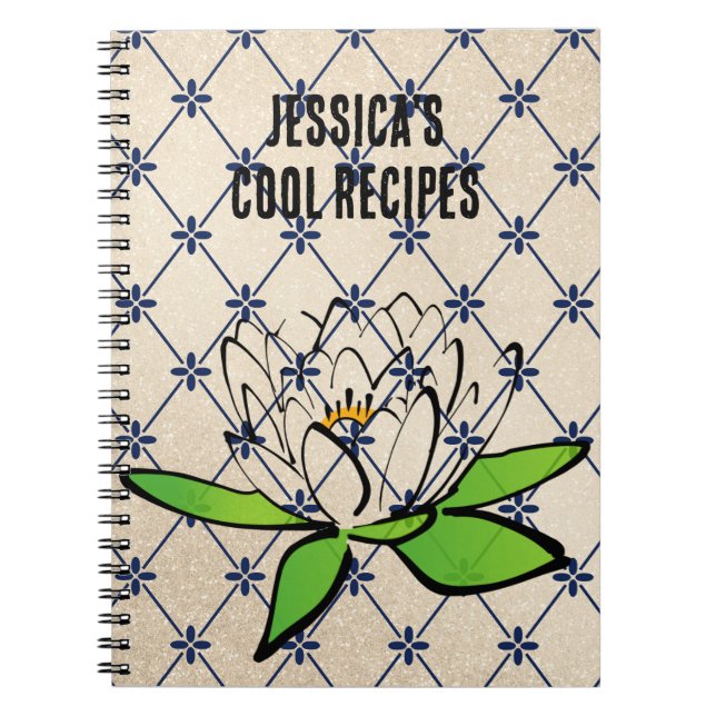Cuaderno personalizable. Cambia el nombre/texto (Frente)