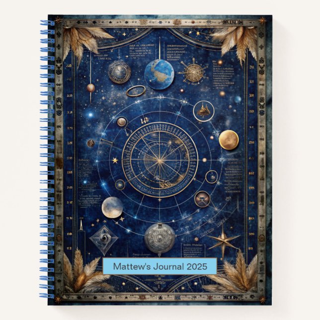 Cuaderno Personalizable Celestial (Anverso)