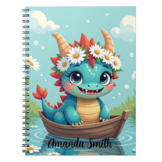 Cuaderno Personalizable con Nombre Diseño Dragon