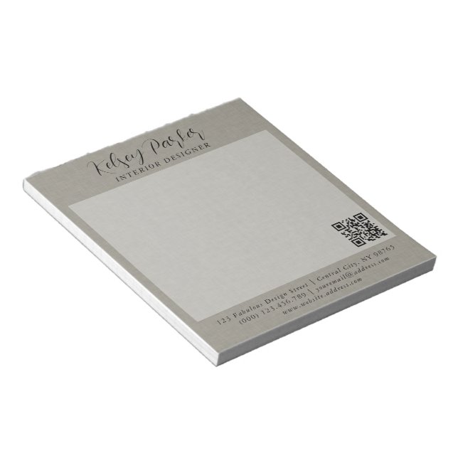 Cuaderno Personalizable con Textura de Tela Sutil (Lado Derecho)
