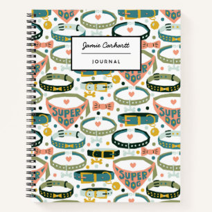 Cuaderno Personalizable Cute Designer Dog Collar