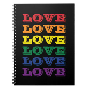 Cuaderno PERSONALIZABLE de amor del orgullo gay LGBTQ repi