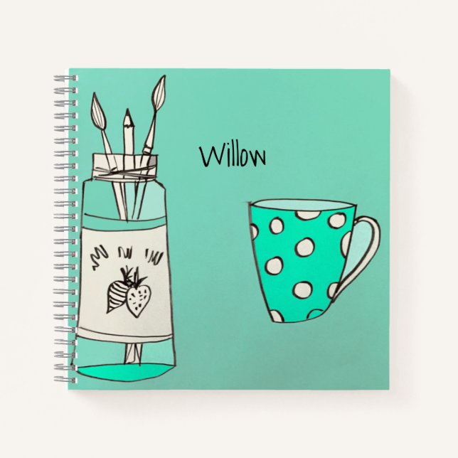 Cuaderno Personalizable de bloc de notas de artículo 1 (Anverso)