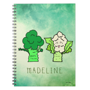 Cuaderno Personalizable de brócoli y coliflor